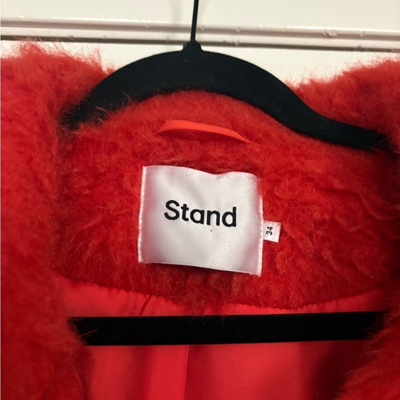 STAND Studio Noemi Faux Shearling Coat Size 2 (34) - Picture 5 of 6